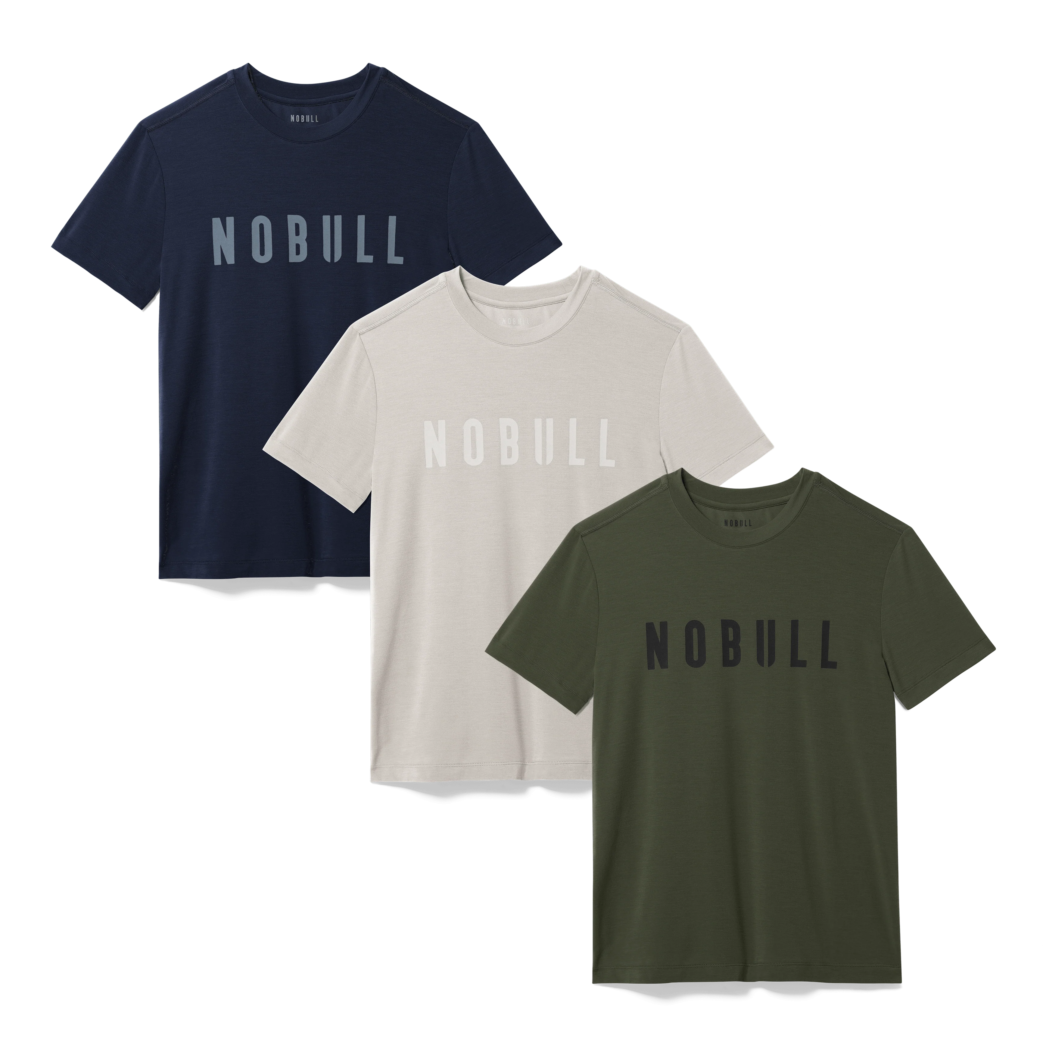Men's NOBULL Signature Tee 3 Pack - Everyday Neutrals