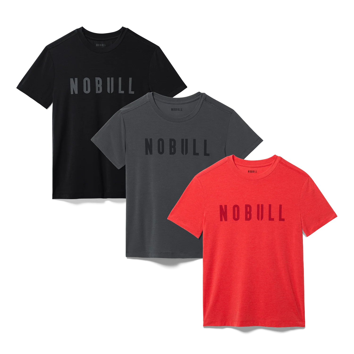 Men's NOBULL Signature Tee 3 Pack - Red Multi