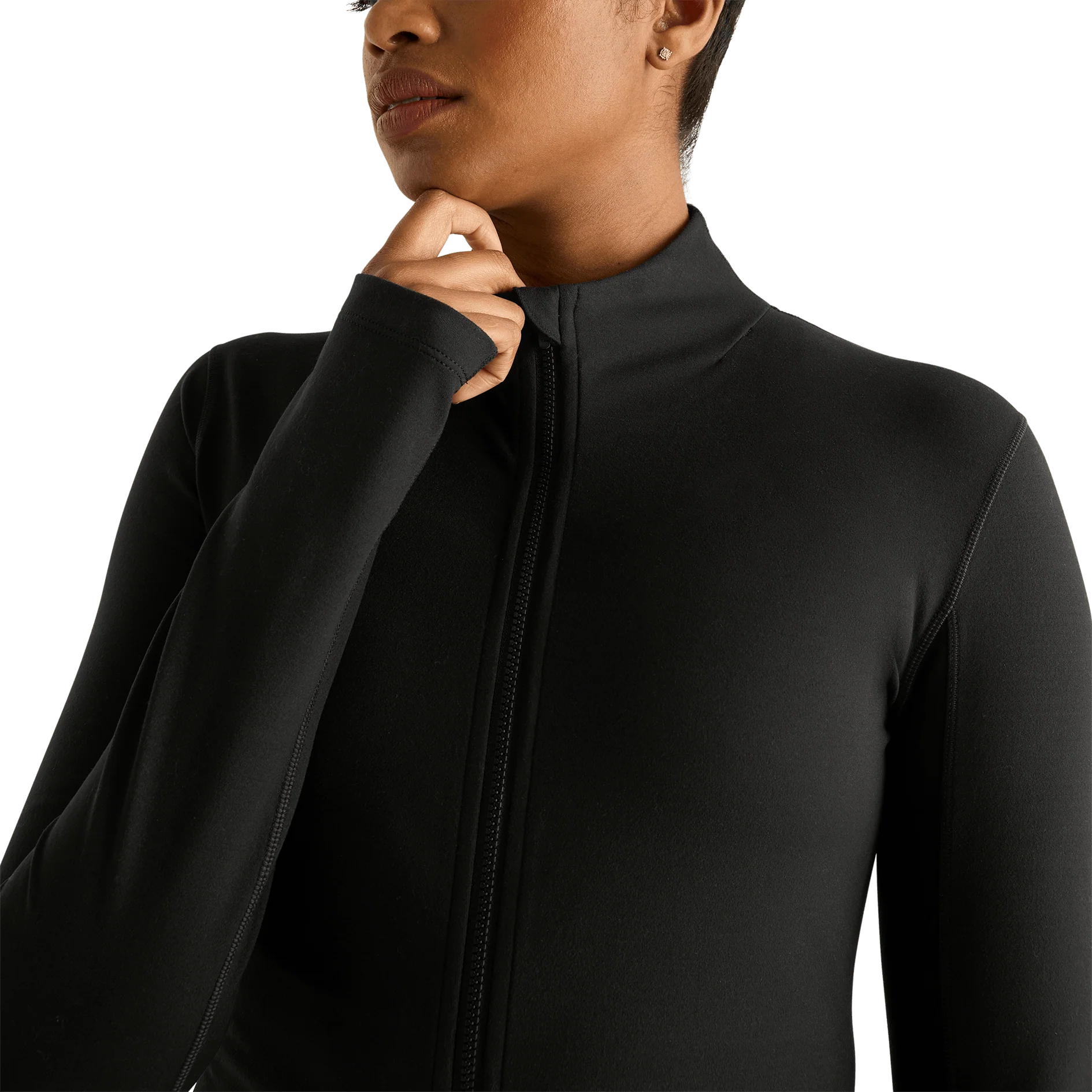 Women's Matte Zip-Up Jacket - Image 4