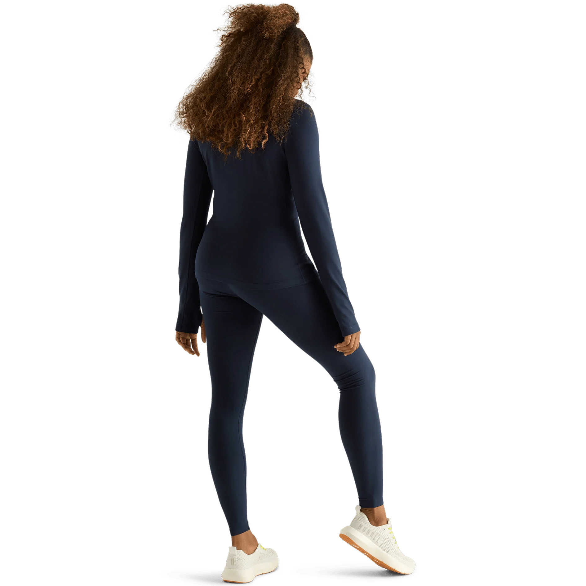 Women's Matte Zip-Up Jacket x Tights - Night Navy - Image 2