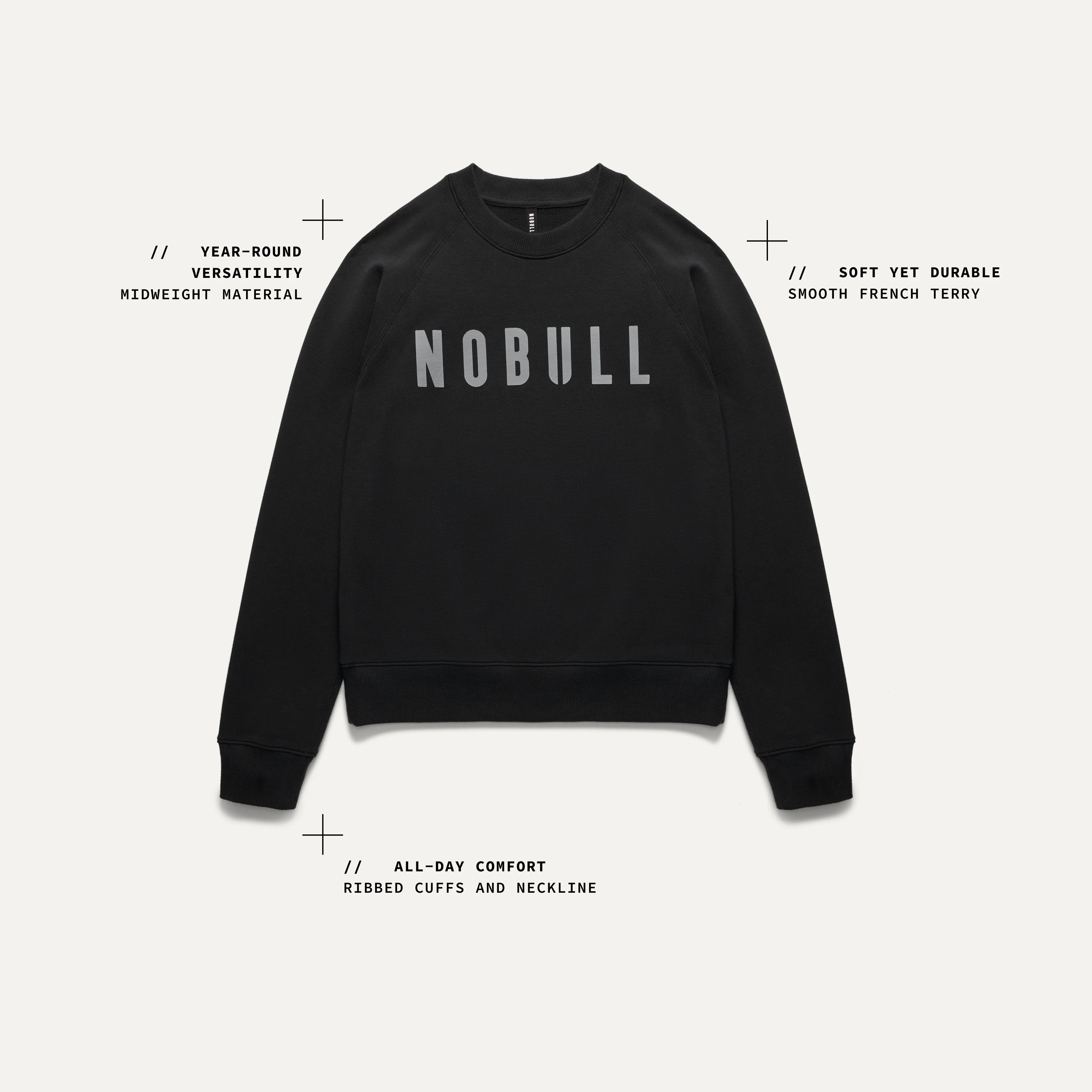 Women's NOBULL Crew x Jogger - Black - Image 6